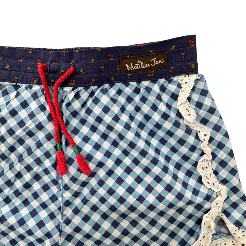 Matilda Jane Brilliant Daydream Pick Up Game Gingham Shorts size 4 - Picture 5 of 8